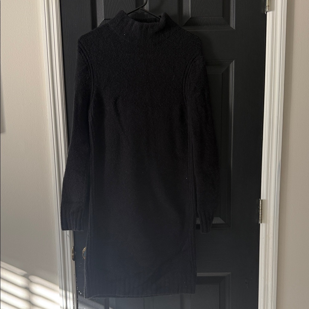 J. Crew Classic Black Midi Dress